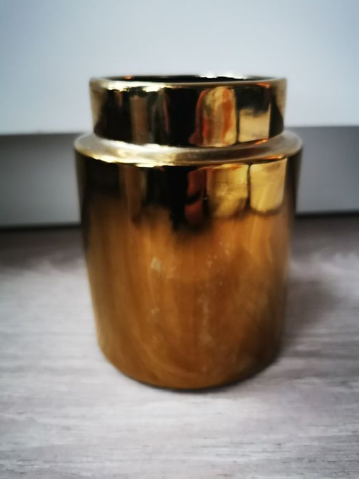 Bloomingville zloty pojemnik ceramiczny
