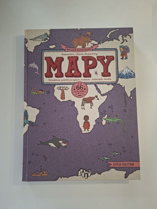 Atlas świata mapy 66 krajów dla dzieci