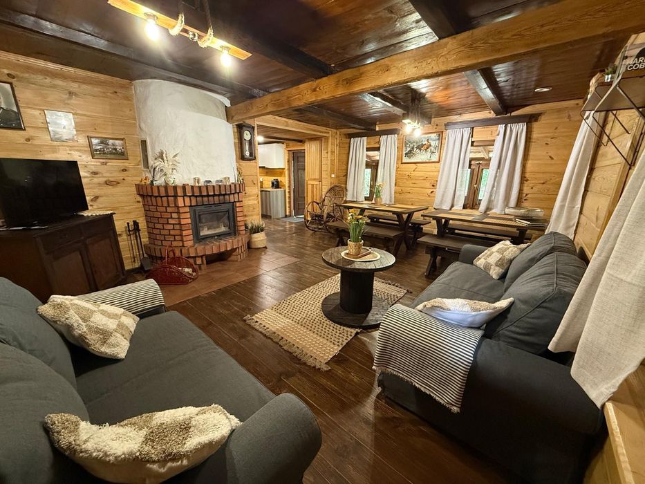 Domek w lesie na odludziu bania, jacuzzi noclegi lubelskie
