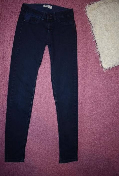 Джинсы скинни синие