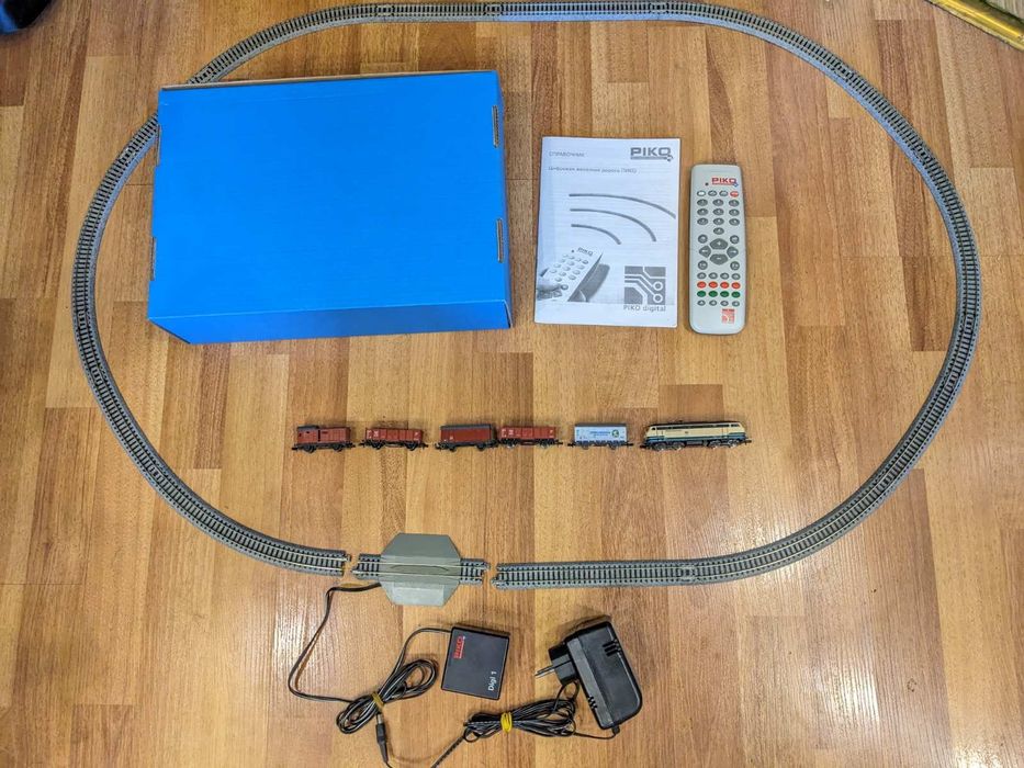 Железная дорога Piko N 1:160 с Звуковым тепловозом цифровой  комплект