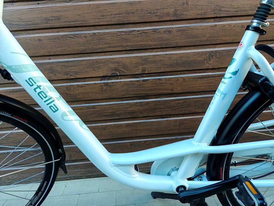Rower elektryczny STELLA FIORE 1100 km 14.7 AH 529 WH 36v Asystent prowadzenia Jak nowa 9 TRYBÓW