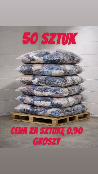 50 ciuchów 1 sztuka 90 groszy ciuchy jak nowe OFERTA