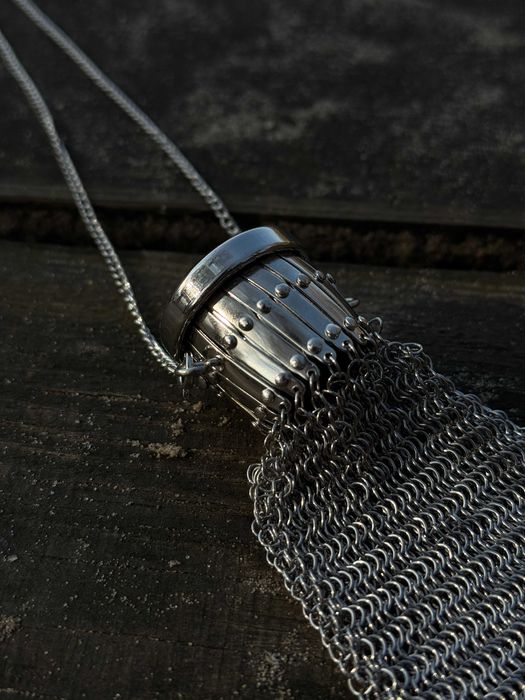 Nowa ręcznie wykonana sakiewka na szyję – styl steampunk