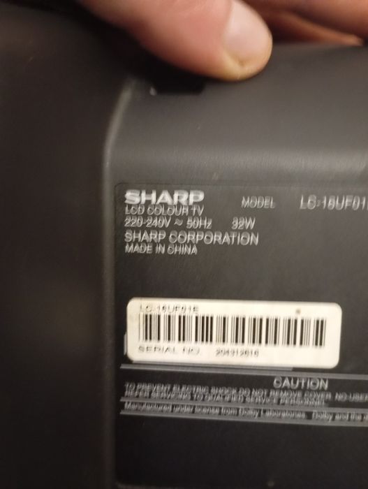 Телевизор sharp lc-16 uf01e