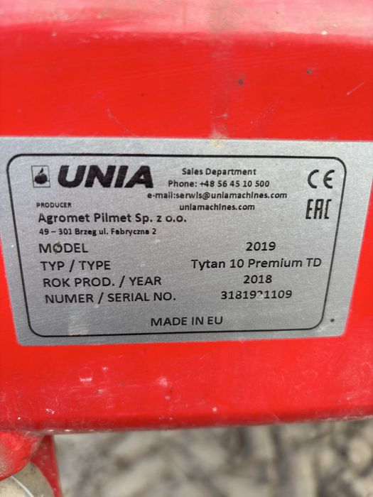Sprzedam rozrzutnik TYTAN 10TD PREMIUM *Nie używany*