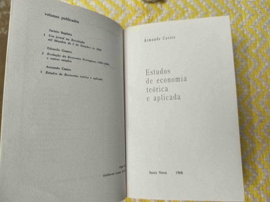 Estudos de economia teórica e aplicada – 
Armando Castro