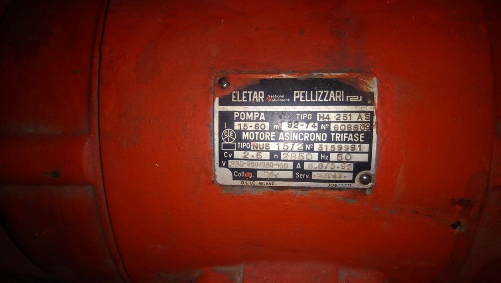 Помпа/Pompa PELLIZZARI пр.Италия,2.6 Квт/2850 об.м.Бочка-емкость,шасси