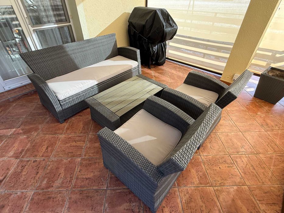 Komplet wypoczynkowy technorattan