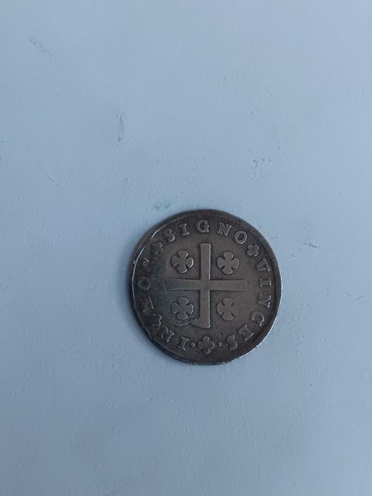 Moeda prata Tostão, 100 réis D. Maria l