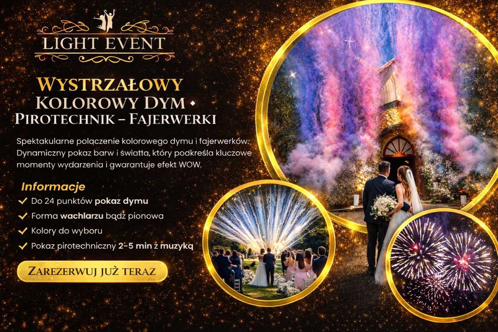 Wiatraki iskier | Fotobudka | Kolorowy dym | Ciężki dym | Foto 360