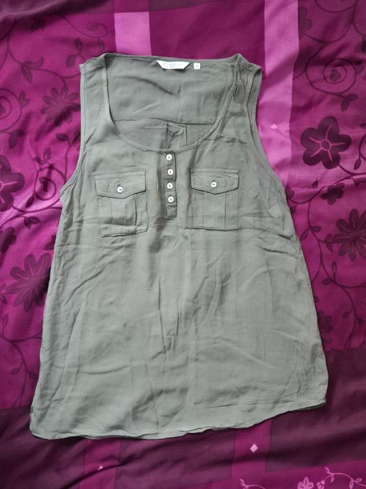 Koszulka top khaki S