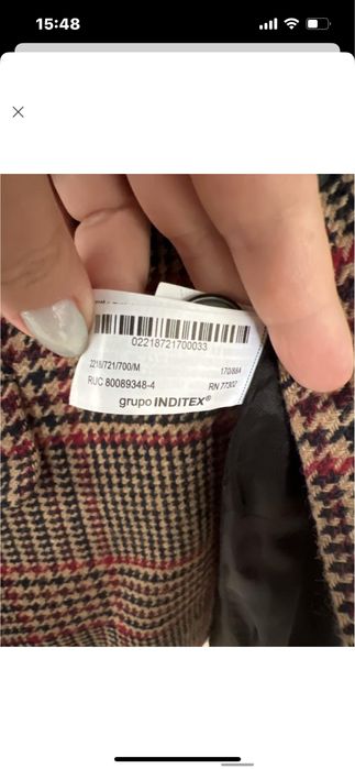 Пиджак натуральная шерсть ZARA