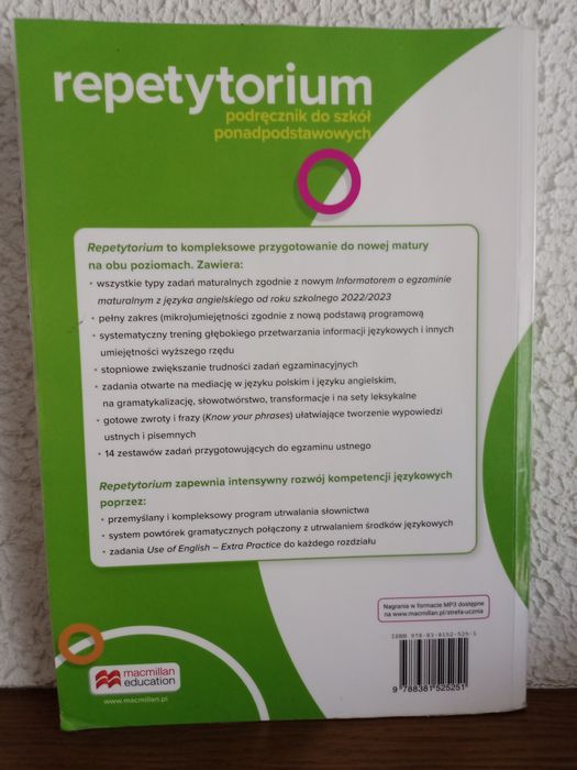 Repetytorium maturalne z j.angielskiego + ćwiczenia