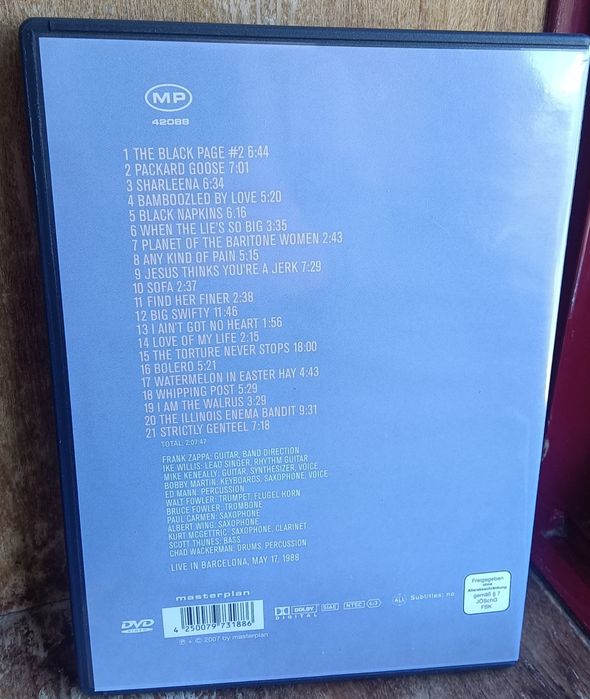 2 DVDs Frank Zappa – Originais e em Excelente Estado