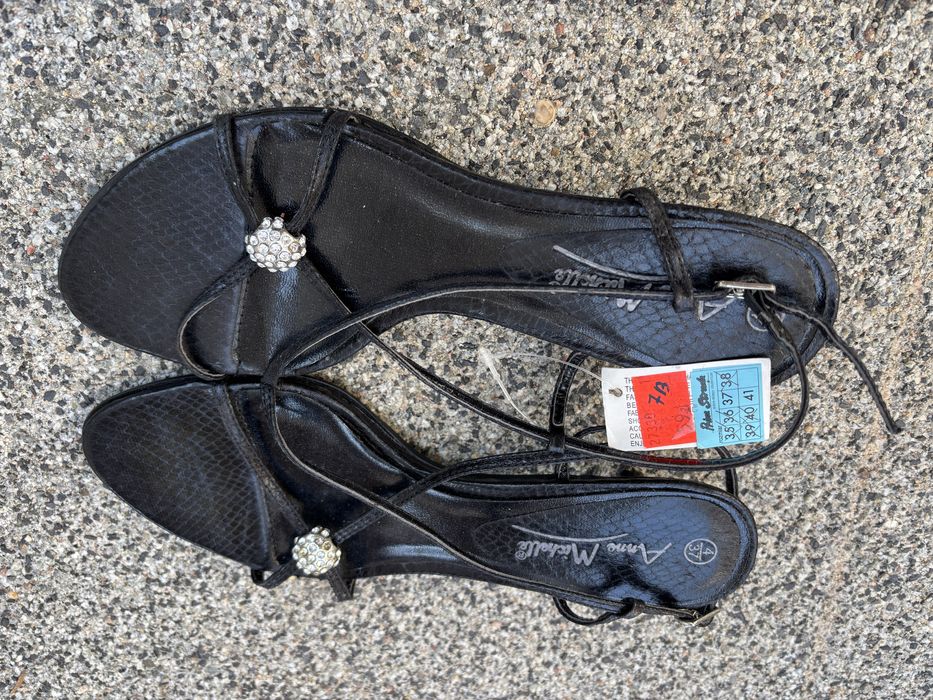 Sandaly 37 nowe czarne anne michelle