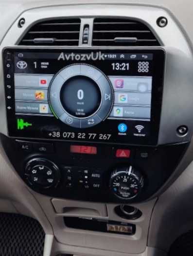 Магнитола RAV4 Toyota RAV 4 GPS DVD USB 2 дин Рав4 CarPlay Android 15