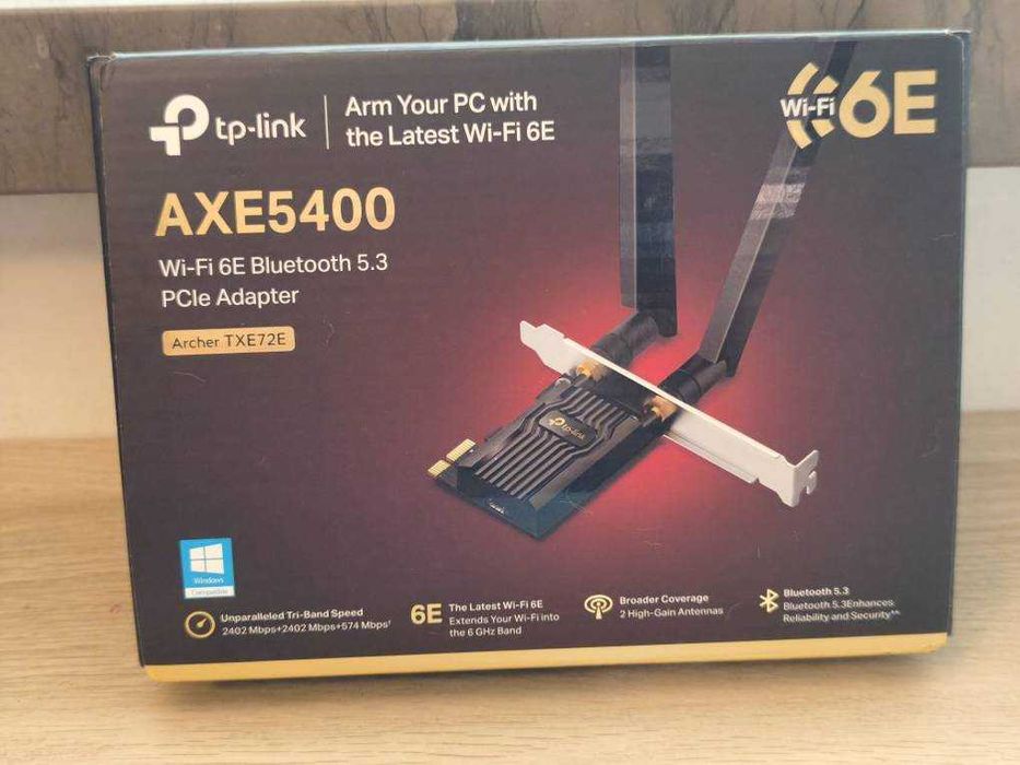 TP-Link Archer TXE72E Wi-Fi 6E + Bluetooth PCIe