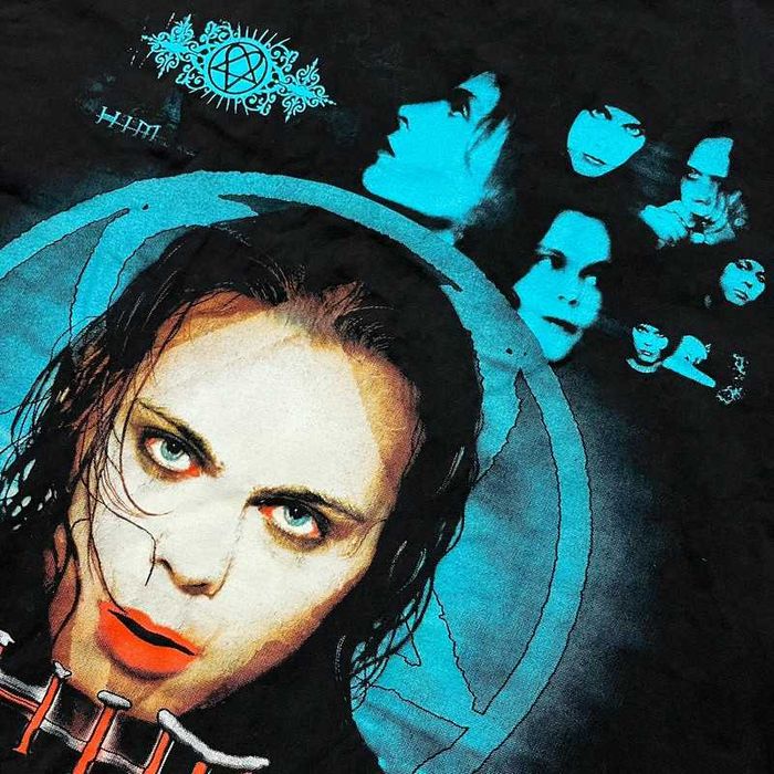Vintage Koszulka HIM Goth Rock T-Shirt Retro Y2K 90s Alt