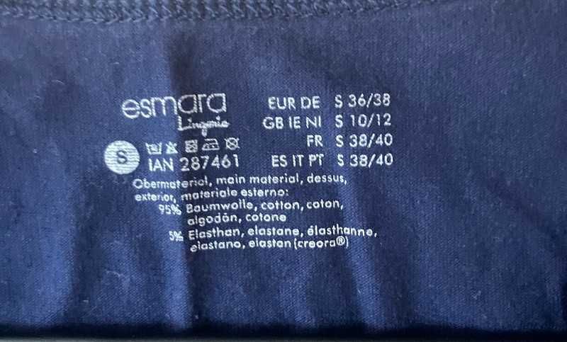 Sportowy komplet tank topów granat/fiolet S/36 Esmara, bawełna/elastan