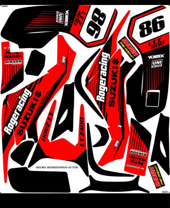 Material Suzuki LTz LTR kfx honda