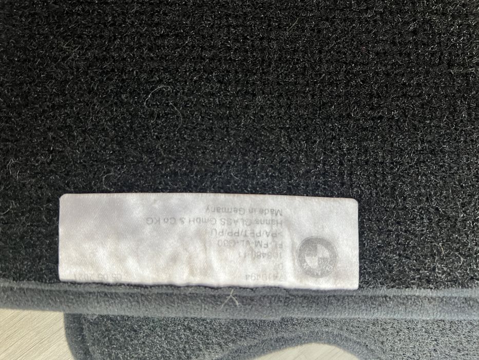 Dywaniki BMW G30 oryginalne OEM czarne