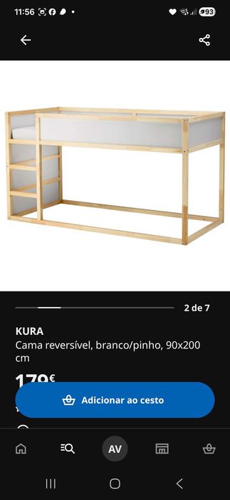 Cama de Criança Kura+dossel Kura