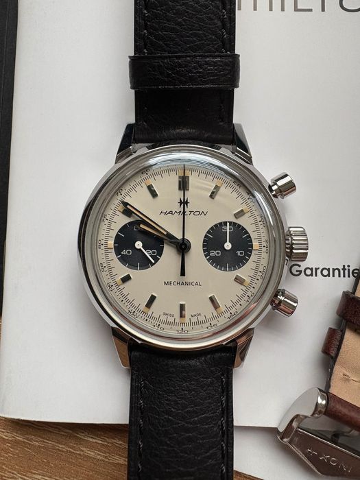 Hamilton zegarek intra-matic chronograph H Panda