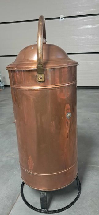 Gaśnica miedziana zabytkowa_Dania_John Stromlund_XIX wiek