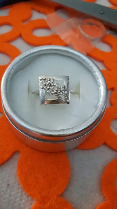 Pierścionek srebrny.próba. 925