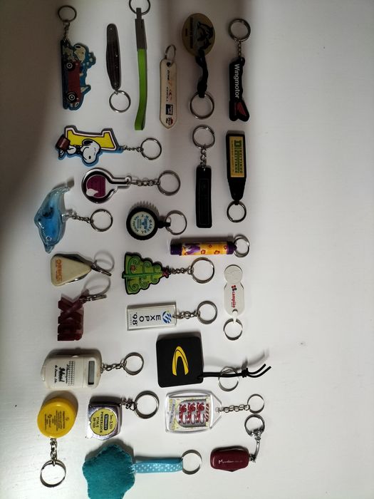 Coleção de Porta-chaves com publicidade