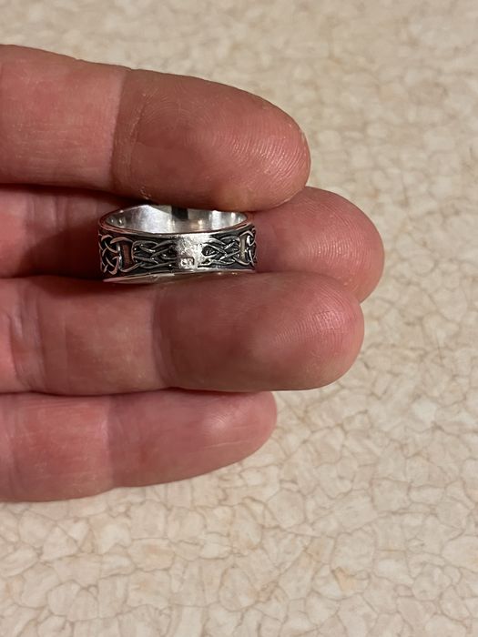 Srebrny sygnet kompas nordycki r.24