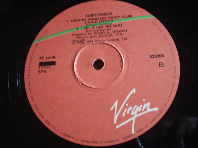 Antigo Vinil Eurythmics ‎– Sexcrime (Nineteen Eighty-Four)