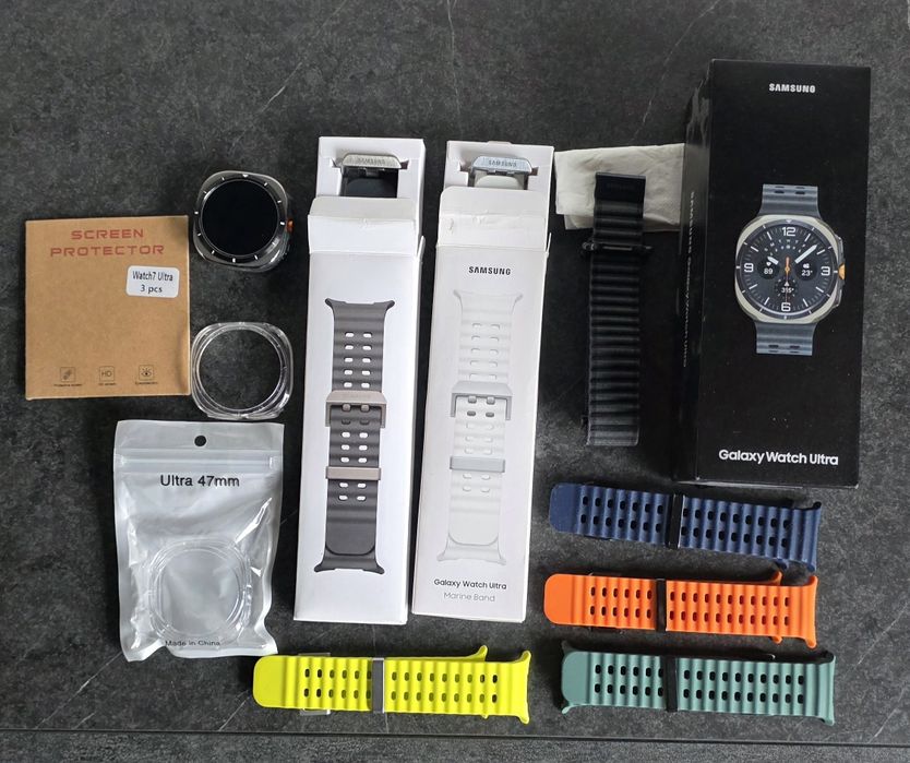 Troco S25 Ultra 256gb + Galaxy Whatch Ultra com 7 braceletes