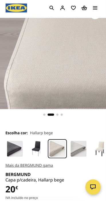 Cadeiras mesa Ikea