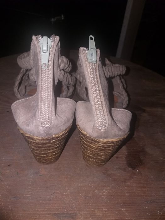 Buty damskie,sandały na koturnie SLSGIRLS