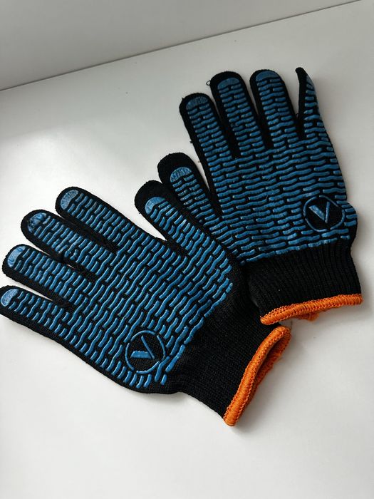 Рукавички трикотажні з ПВХ  BLACK чорні клас 10