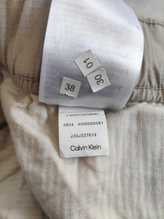Штани карго calvin klein jeans бежеві ріпстоп