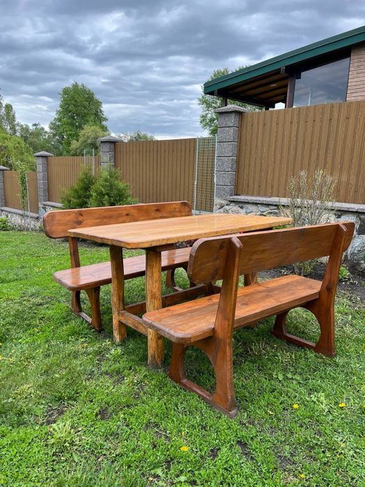 Продам столи дубові та лавки бу