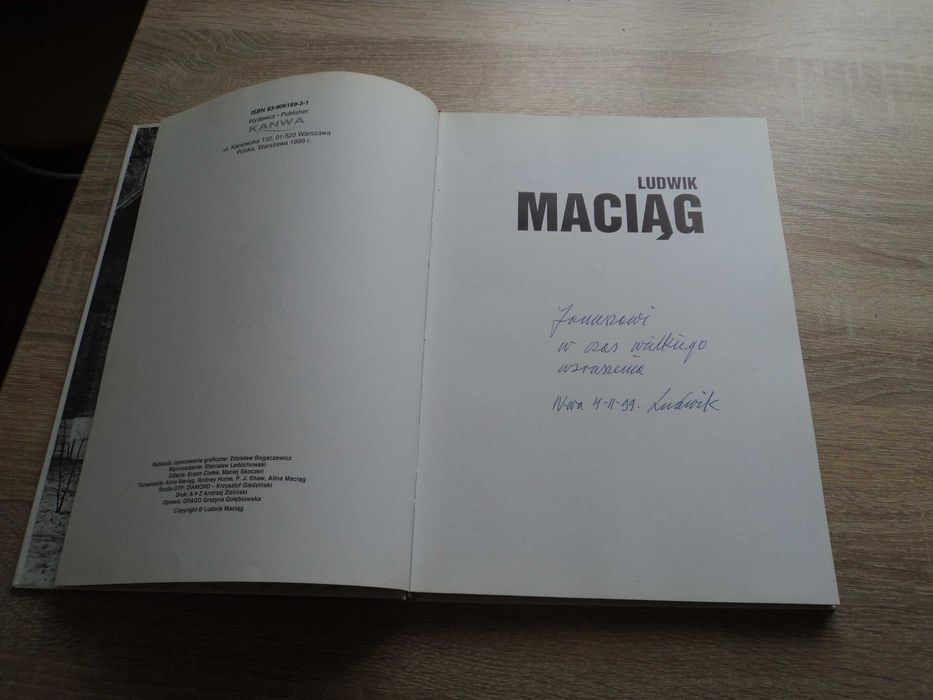 Ludwik Maciąg - album prac 1999 [ odręczna imienna dedykacja autora ]