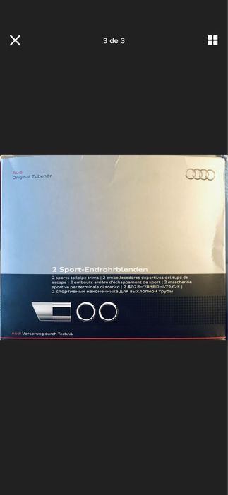 Ponteiras audi originais a4, a5, q5 v6 2.7 ou 3.0 tdi