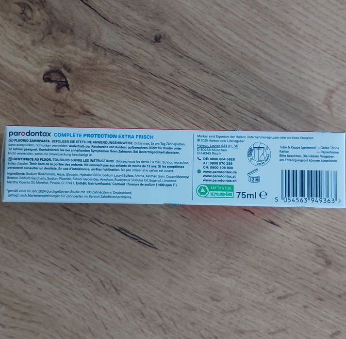 Pasta do zębów niemiecka Parodontax