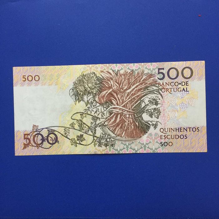 nota 500 escudos 04/08/1988 Mouzinho da Silveira