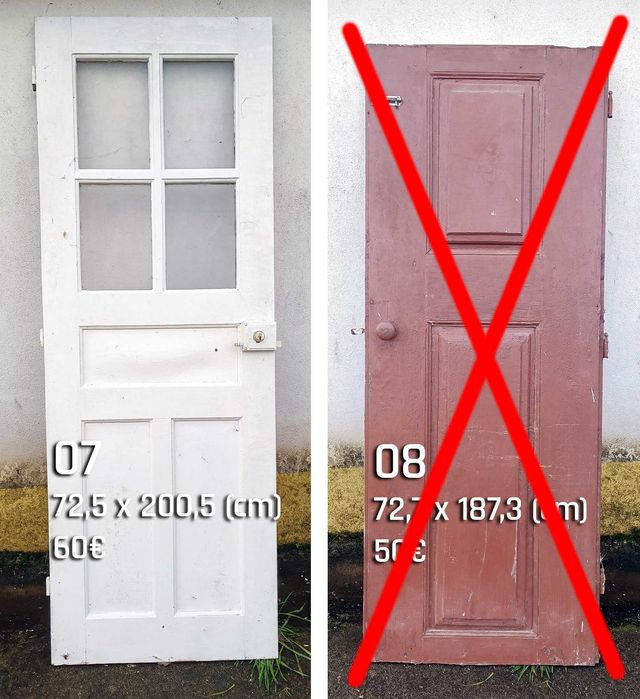 portas e janelas antigas de (verdadeira) madeira  | optimas para restauros de espaços vintage