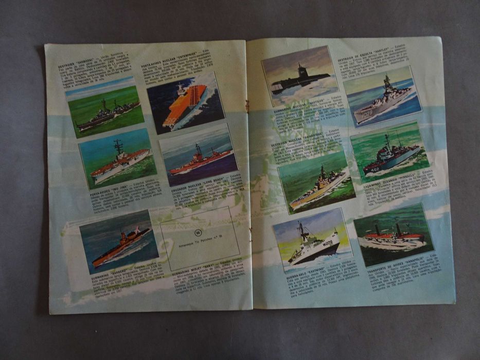 Caderneta de cromos Álbum Navios do Mundo - Disney (faltam 7 cromos)