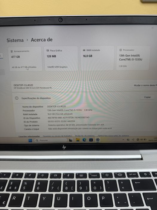 HP 13 Geracao 16GB NVME