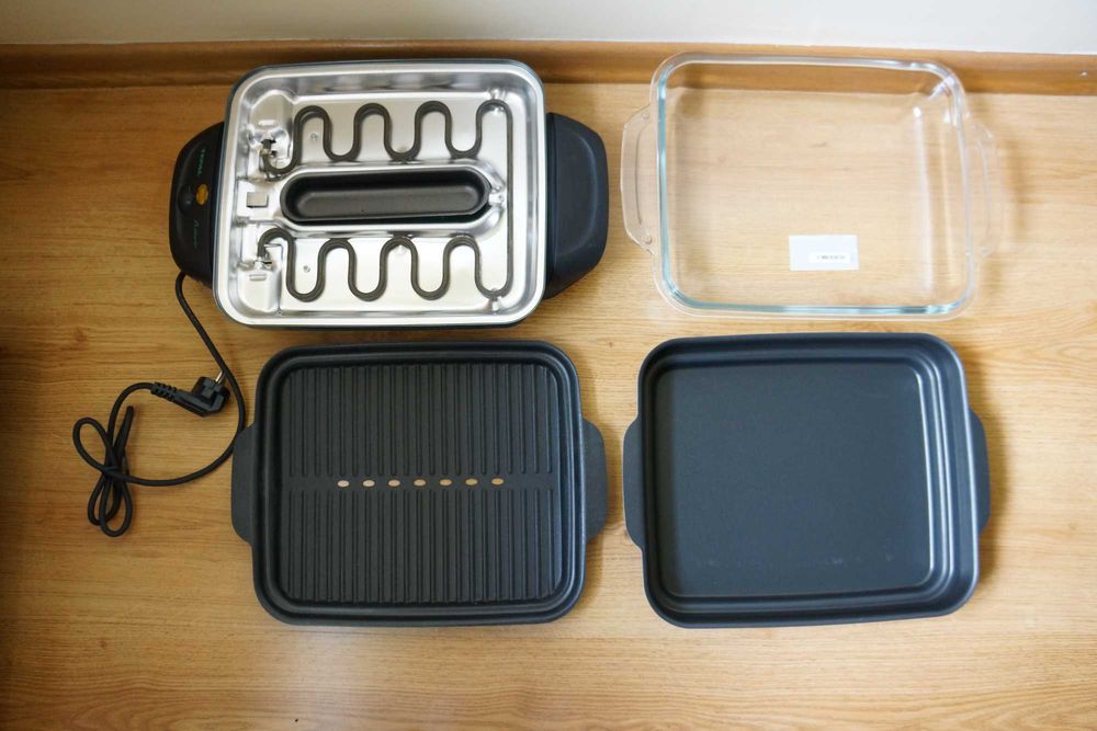 Grill elektryczny, patelnia i garnek na parę 3 w jednym, nowe