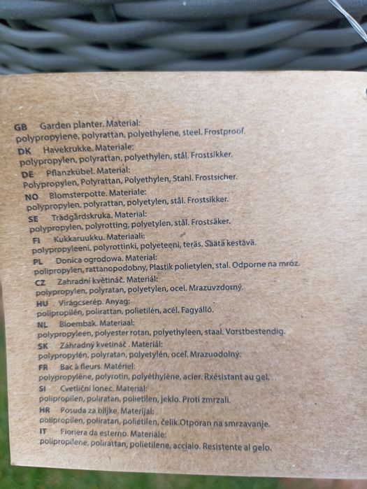 Jysk Donica Garden Planter SVARTBAK 42 cm x 36 cm