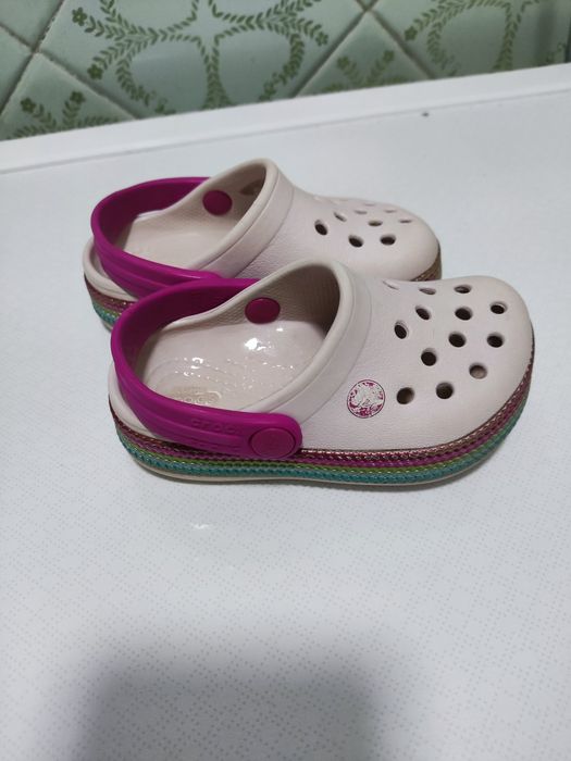 Crocs c 5 рожеві, 22 розмір на стопу 12,3 см