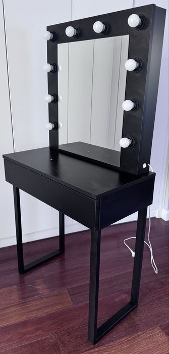 Toaletka z lustrem "LENA BLACK "